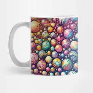 Psychedelic looking abstract illustration  of balls Mug